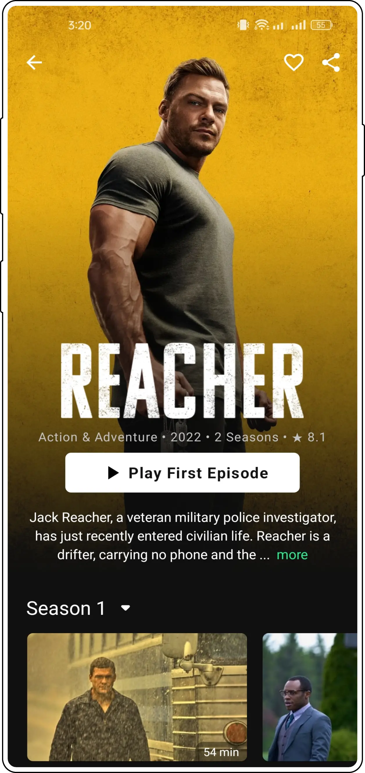 Easycine Android App streaming quality options