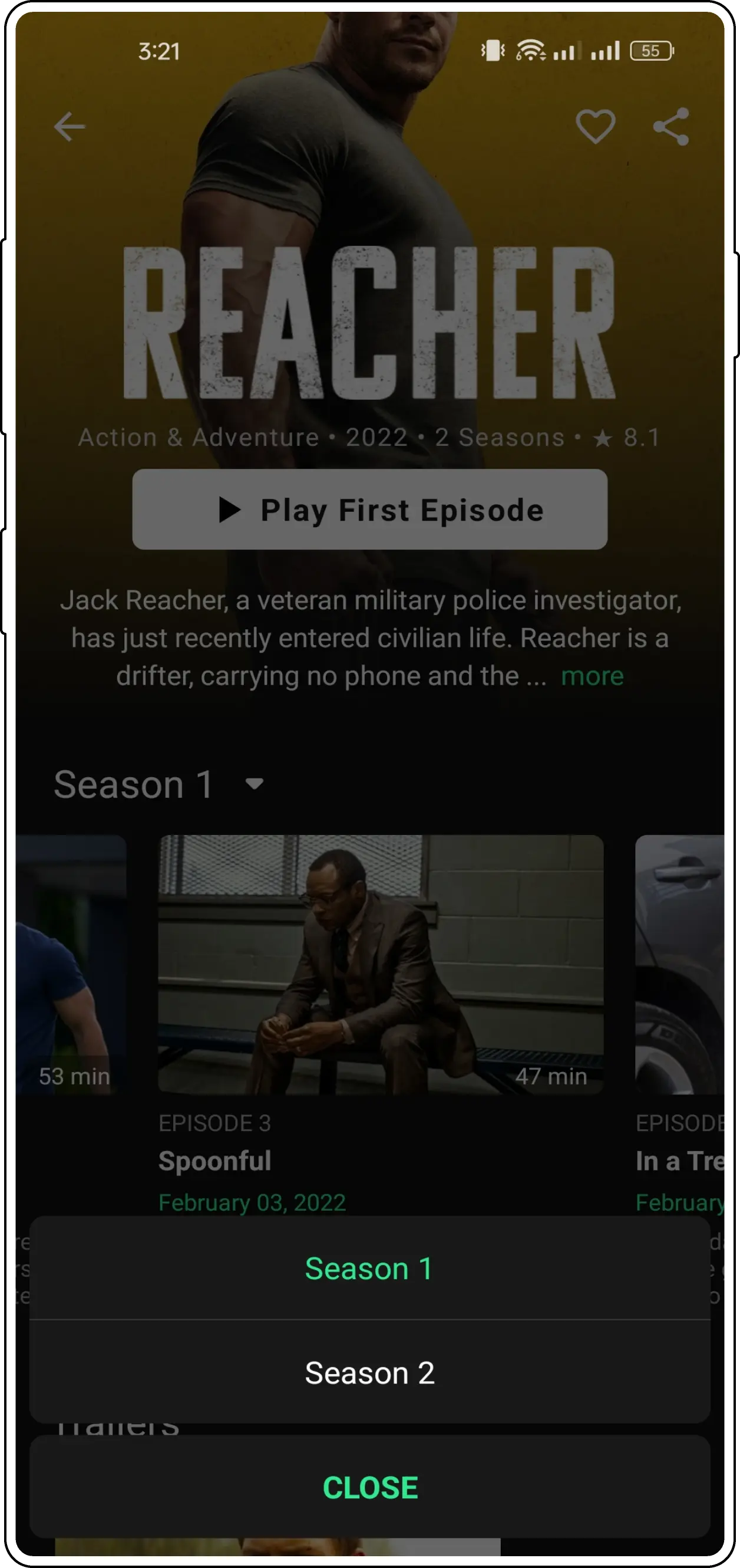 Easycine Android App recommended content